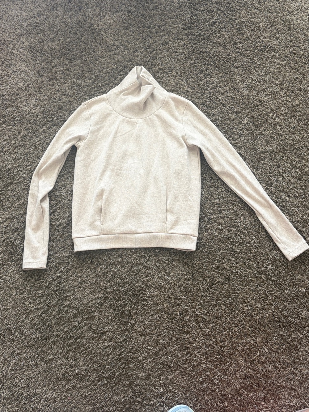 ALO Yoga Cream Funnel Neck Pullover